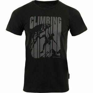 ALPINE PRO BREJ Tricou de bărbați, negru, mărime imagine