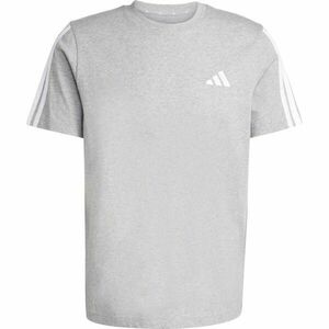 adidas 3-STRIPES SJ TEE Tricou pentru bărbați, gri, mărime XXXL imagine