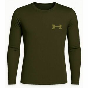 EG DERMIS L/S Tricou din lycra pentru bărbați, kaki, mărime imagine