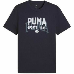 Puma GRAPHIC VARSITY TEE Tricou pentru bărbați, albastru închis, mărime imagine