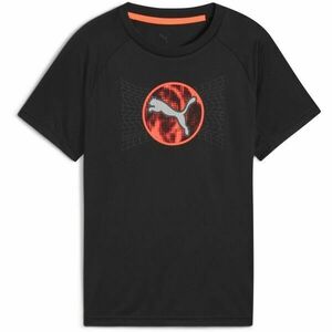 Puma ACTIVE SPORTS POLY CAT TEE B Tricou pentru băieţi, negru, mărime imagine