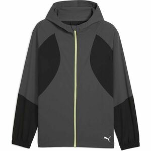 Puma M RUN ULTRAWEAVE HOODED JACKET Geacă alergare bărbați, gri închis, mărime imagine