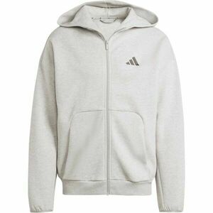 adidas FUTURE ICONS 3-STRIPES FULL ZIP HOODIE Hanorac bărbați, gri, mărime imagine