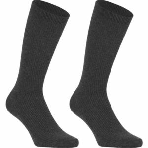 SCHOLL BAMBOO REGULAR 2P Șosete lungi de bambus, gri închis, mărime imagine