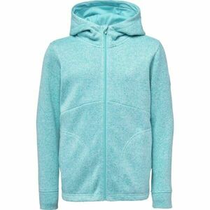 Lewro DERYN Hanorac fleece copii cu aspect de pulover, turcoaz, mărime 116-122 imagine