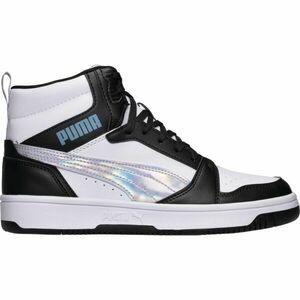 Puma REBOUND V6 MID SPACE BELLE JR Încălțăminte pe gleznă pentru copii, alb, mărime 38.5 imagine