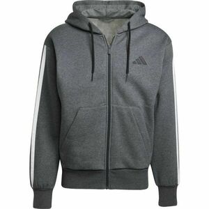 adidas M 3 STRIPES FL FZ HD Hanorac pentru bărbați, gri închis, mărime XXXL imagine