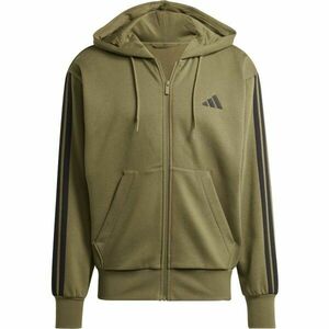 adidas M 3 STRIPES FL FZ HD Hanorac pentru bărbați, kaki, mărime imagine