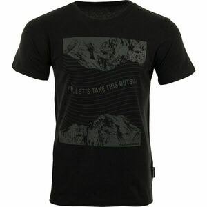 ALPINE PRO BREJ Tricou de bărbați, negru, mărime imagine