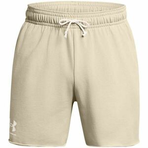 Under Armour RIVAL TERRY 6IN Pantaloni scurți pentru bărbați, bej, mărime imagine
