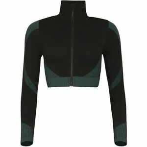 PROGRESS GEMA CROP LS SML Hanorac sport damă, negru, mărime imagine