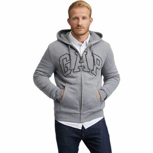 GAP INSULATED FULLZIP LOGO Hanorac pentru bărbați, gri, mărime imagine