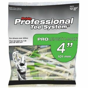 PRIDE SPORT RETAIL BAGS 4" 12KS Tee de golf, alb, mărime imagine