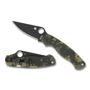 Spyderco Para Military 2 Digital Camo cuțit de buzunar 8, 7 cm, negru, camuflaj, G10 imagine
