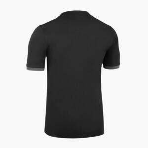 Tricou Rugby R100 Negru-Gri Bărbați imagine