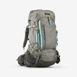 Rucsac Trekking la munte cu husă ploaie MT500 Air 55+10L Gri Damă imagine