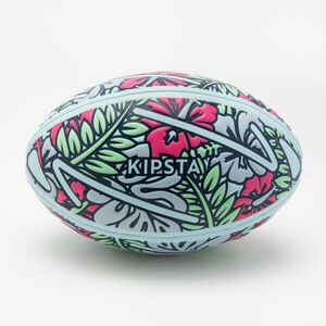 Minge pentru rugby pe plajă Tiki mărimea 3 verde-roz-albastru imagine