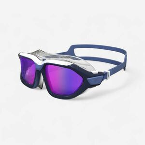 Ochelari înot piscină - Active - Lentile oglindă - Mărime S- Albastru-Alb imagine