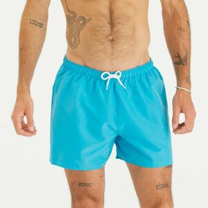 Şort de baie surf 100 scurt 15" Hendaia Turcoaz Bărbați imagine