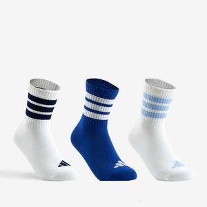 Set 3 perechi șosete lungi sport Adidas Albastru-Alb Copii imagine
