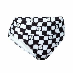 Slip de baie texturat 500 Bao Carouri negru Fete imagine