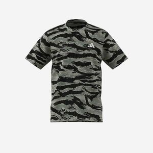 Tricou fitness ADIDAS Imprimeu Camuflaj Verde Bărbați imagine