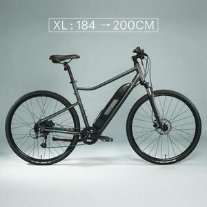 Bicicletă polivalentă electrică Riverside 500E cadru înalt gri imagine