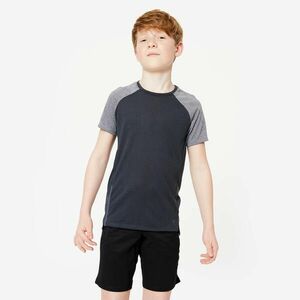 Tricou S580 educație fizică respirant Negru Băieți imagine