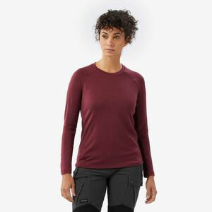Bluză cu Lână Merinos Merino Resist Bordo Damă imagine