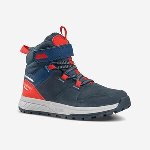 Ghete Piele Impermeabile Călduroase Drumeţie zăpadă SH500 24-34 Albastru Copii imagine