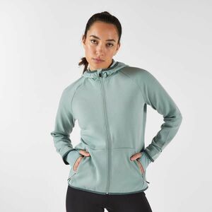 Geacă KIPRUN Run 500 călduroasă Verde Damă imagine