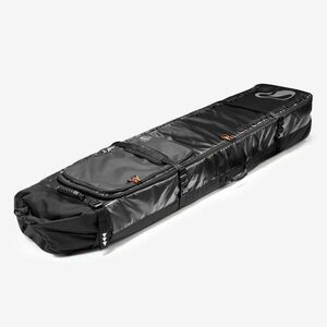 Husă de transport cu roți pentru 4 perechi de schiuri sau snowboarduri 900 Negru imagine