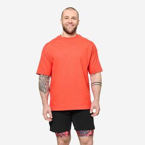 Tricou croială largă Fitness Portocaliu Bărbați imagine