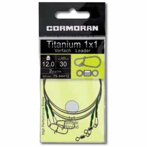 Struna Cormoran Titanium 1x1, 30cm, 12kg, 2buc imagine
