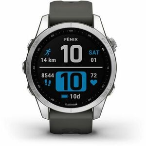 Ceas activity tracker Garmin Fenix 7S, 42 mm, Bluetooth, Android/iOS, Rezistenta la apa, Argintiu imagine