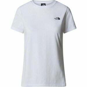 The North Face W S/S SIMPLE DOME SLIM TEE Tricou de damă, alb, mărime imagine