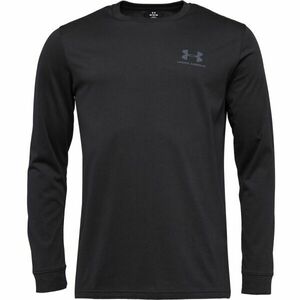 Under Armour SPORTSTYLE LEFT CHEST LS Tricou bărbați, negru, mărime S imagine
