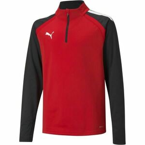 Puma TEAMLIGA 1/4 ZIP TOP JR Hanorac de fotbal copii, roșu, mărime imagine
