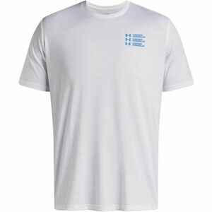 Under Armour TRIPLE STACK Tricou de bărbați, alb, mărime S imagine