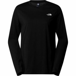 The North Face W L/S SIMPLE DOME TEE Tricou cu mâneci lungi pentru femei, negru, mărime imagine