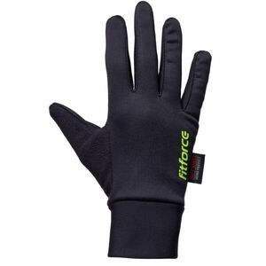 Fitforce TRACKERS JR Mănuși de alergare juniori, negru, mărime 9-10Y imagine
