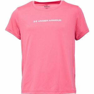 Under Armour TECH WORDMARK GRAPHIC Tricou pentru fete, roz, mărime L imagine