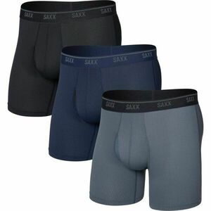 SAXX QUEST QUICK-DRY MESH BOXER BRIEF FLY 3PK Boxeri pentru bărbați, negru, mărime imagine