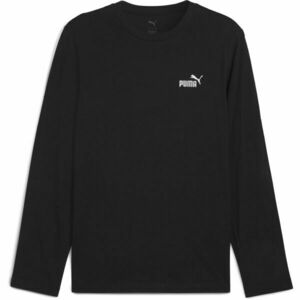 Puma ESSENTIALS NO 1 LOGO LONG SLEEVE TEE Tricou cu mânecă lungă bărbați, negru, mărime imagine