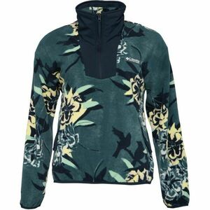 Columbia SEQUOIA GROVE™ PRINTED HALF ZIP Hanorac fleece femei, verde închis, mărime imagine