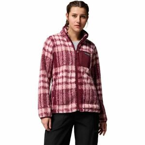 Columbia WEST BEND™ PRINT FULL ZIP II Hanorac fleece femei, vișiniu, mărime imagine