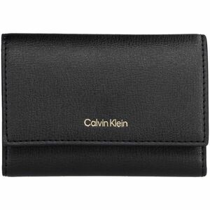 Calvin Klein FOIL LOGO TRIFOLD ZIP Portofel pentrui femei, negru, mărime imagine