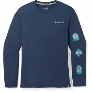 Smartwool OUTDOOR PATCH GRAPHIC Tricou pentru bărbați, albastru închis, mărime imagine