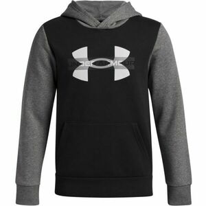 Under Armour RIVAL FLEECE COLORBLOCK Hanorac pentru băieți, negru, mărime L imagine