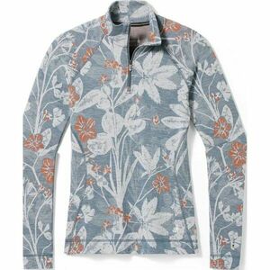 Smartwool W CLASSIC THERMAL MERINO BL 1/4 ZB Tricou damă, gri, mărime imagine